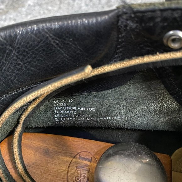 Frye Dakota Mens Boots 12 Black Leather Speed Lace Goodyear Welt - Picture 6 of 9